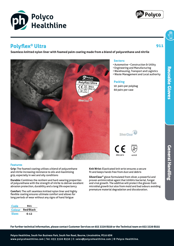 Polyco Polyflex Ultra Mechanics Glove