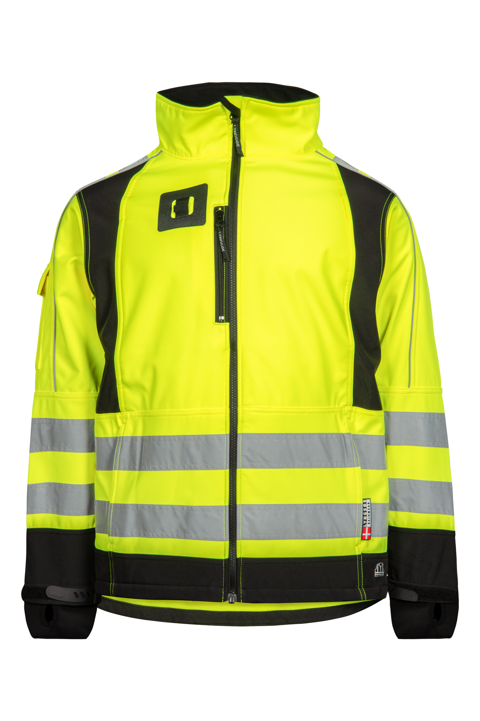 LYNGSOE WINDFARM SOFT SHELL HI VIS JACKET