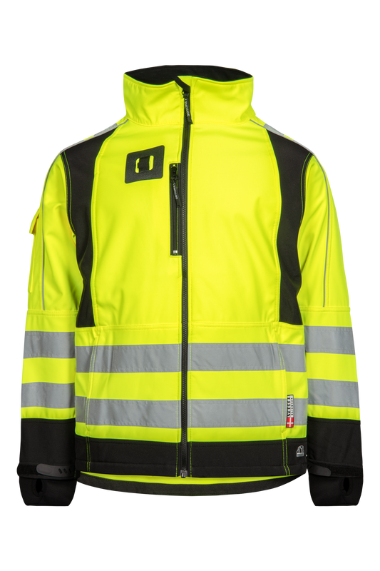 LYNGSOE WINDFARM SOFT SHELL HI VIS JACKET