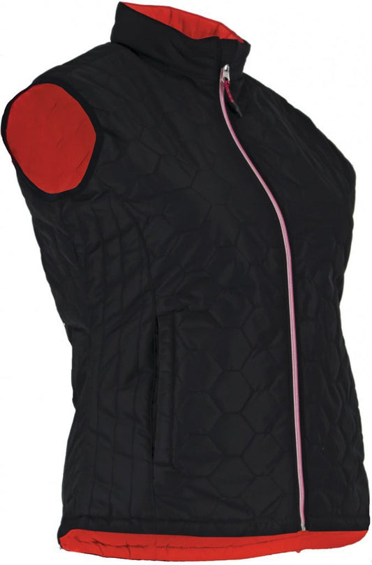 LMA Ladies Dakota Reversible Padded Bodywarmer Black