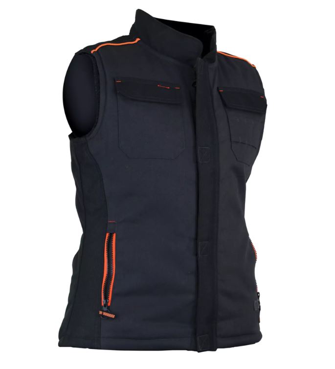 LMA Ladies Madison Two Tone Bodywarmer Black