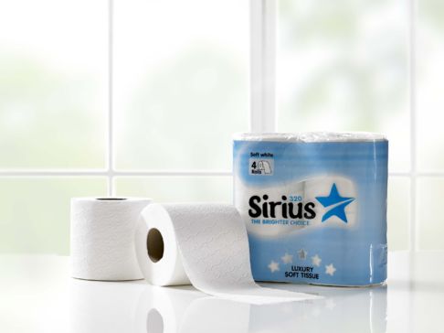 Sirius TR320 Premium 2 Ply White Toilet Roll (Pack of 36)