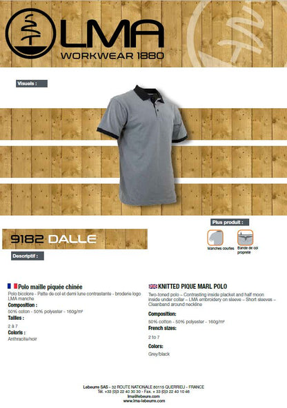 LMA Workwear Dalle Two Tone Polo