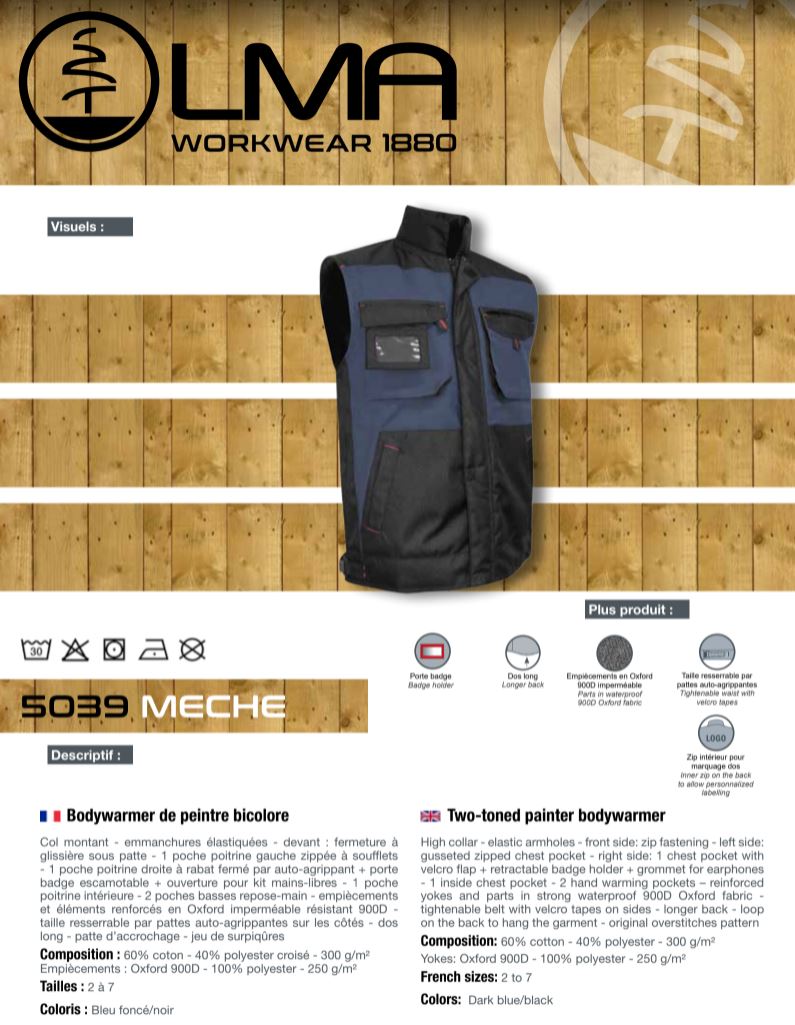 LMA Workwear Meche Work Bodywarmer